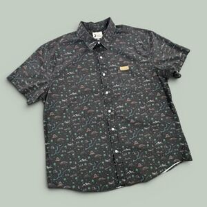 Jack + Sage Mens XXL Utah National Parks Print Short Sleeve Button Down Shirt